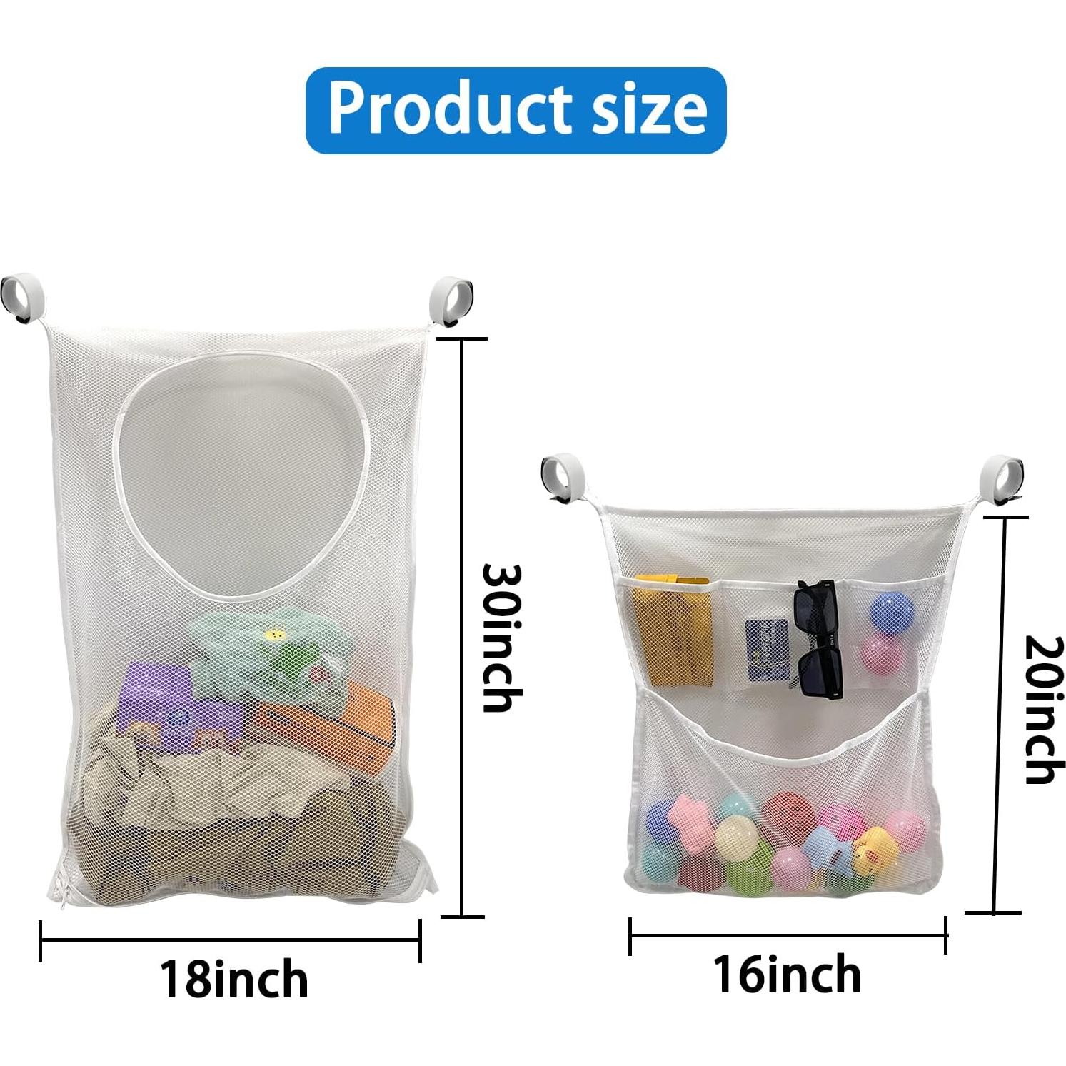 Organizador de Juguetes de Piscina SKARUMMER - 3 Bolsas de Malla