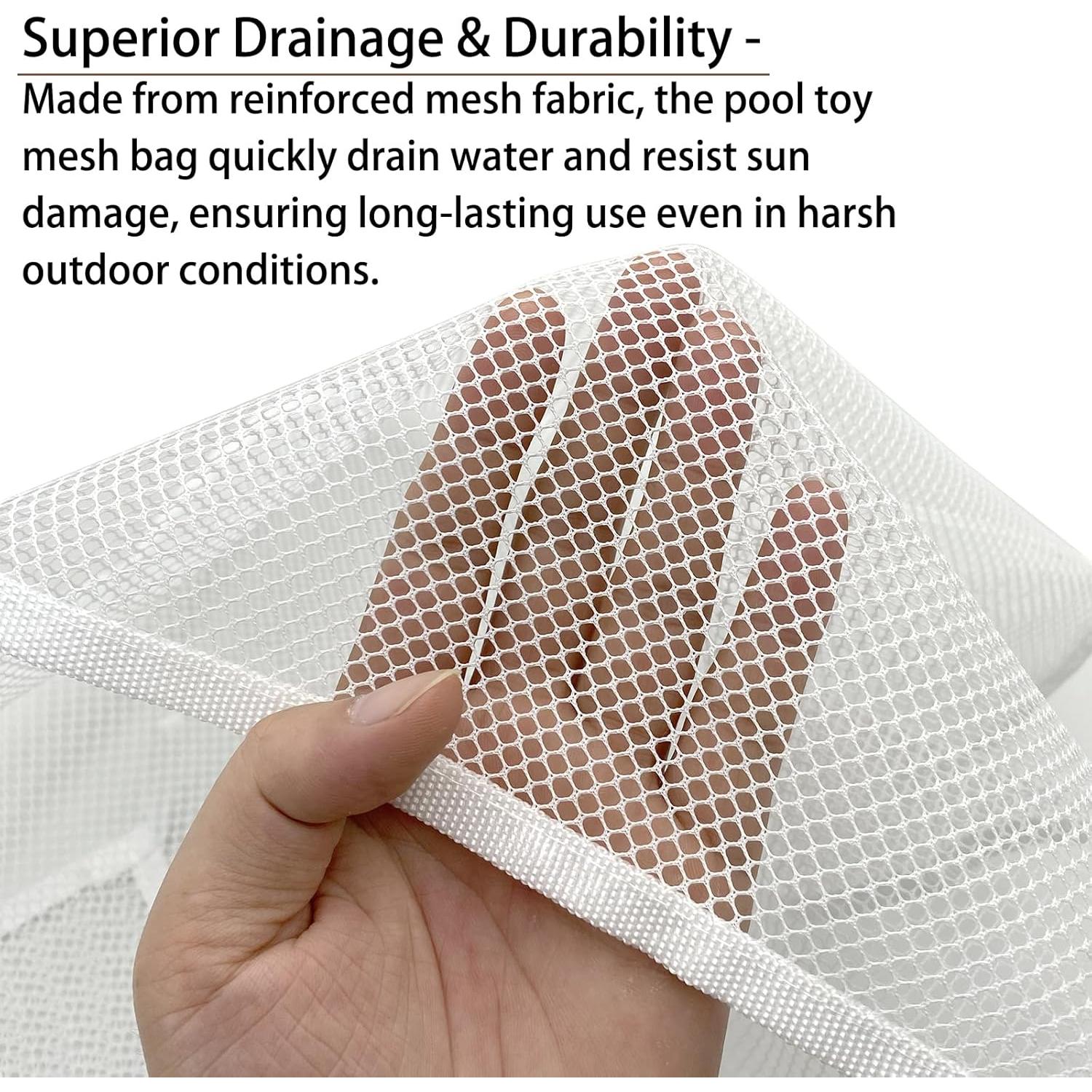 Organizador de Juguetes de Piscina SKARUMMER - 3 Bolsas de Malla