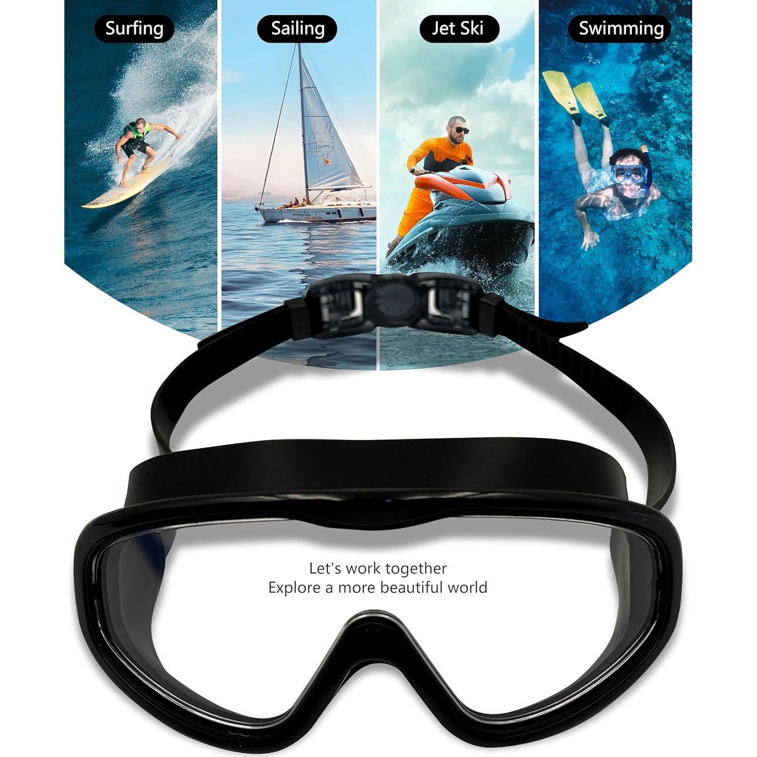 Paquete de 2 Gafas de Natación Yoocixu con Antivaho y UV400