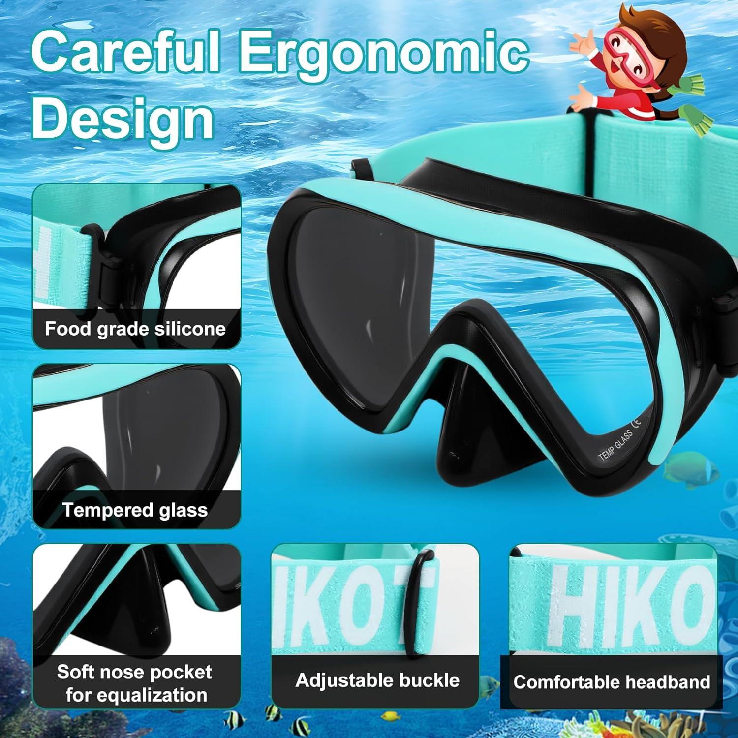 Gafas de natación HIKOTEY478 para niños 2 piezas anti-vaho