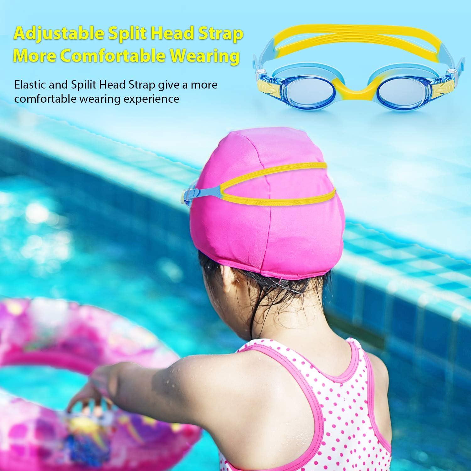 Gafas de natación unisex Portzon para niños, antiempañante
