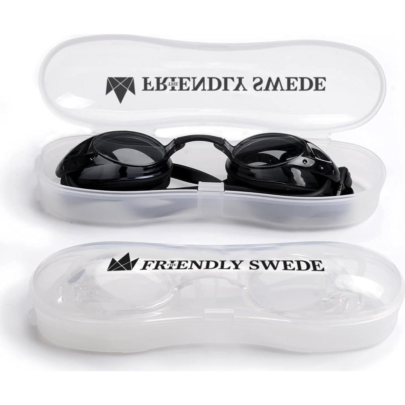 Gafas de Natación Swede Antivaho con Estuche - Paquete de 2