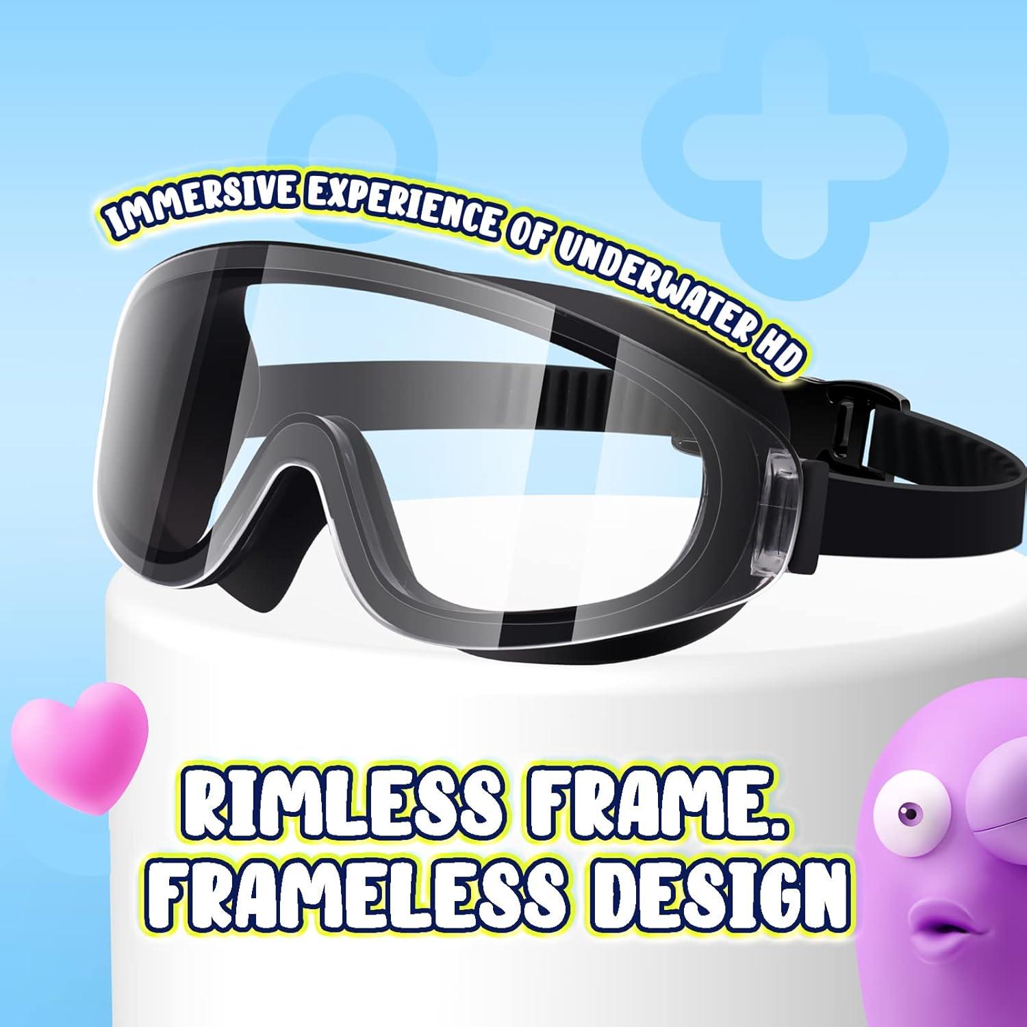 Gafas de natación Dizywiee para niños 2-pack sin marco