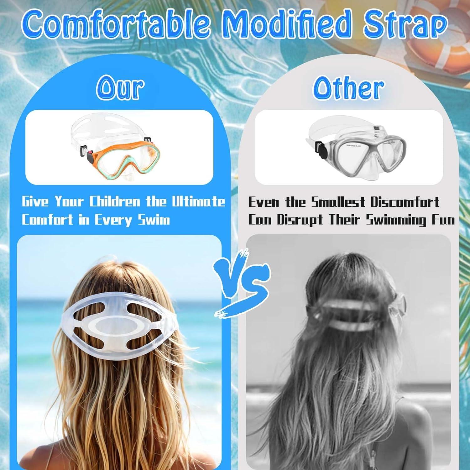 Gafas de natación BERYLSHARY para niños 5-15 años anti-vaho