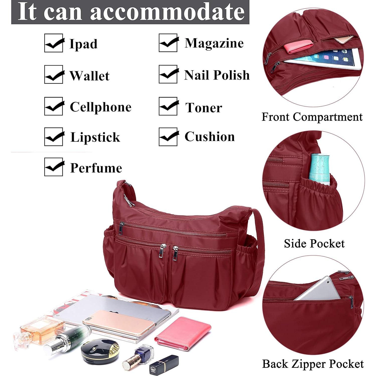 Bolsa Cruzada VOLGANIK ROCK para Mujeres, Ligera y Impermeable