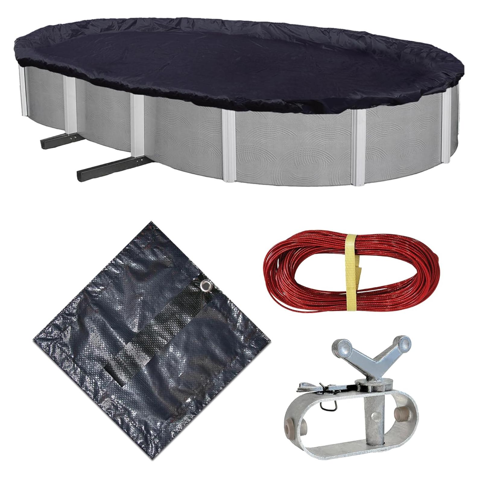 Cubierta de Invierno Ovalada Blue Wave 5.12 kg 18 x 34 pies