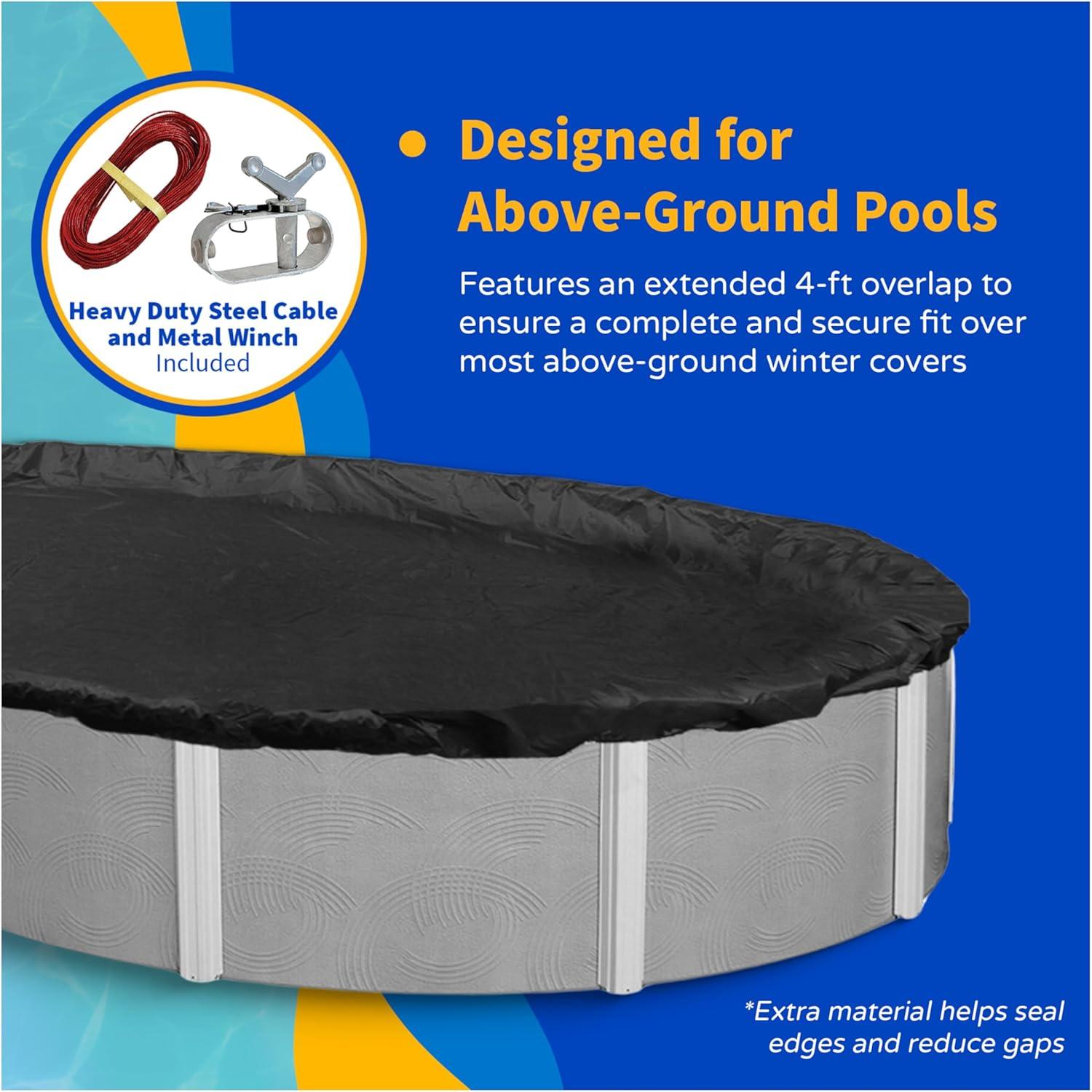 Cubierta de Invierno Ovalada Blue Wave 5.12 kg 18 x 34 pies