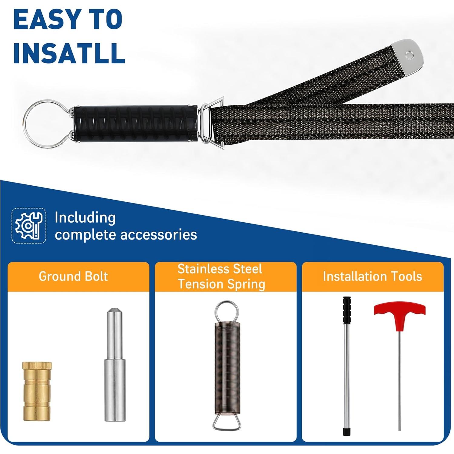 Cubierta de Seguridad para Piscina DNYKER 4.88x9.75 m Azul