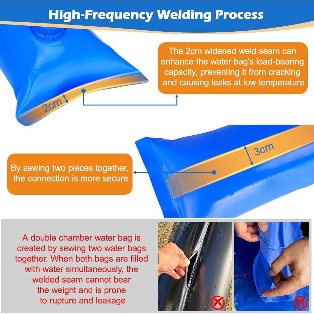 Tubo de agua de invierno Fologtoo 8 pies paquete de 5 unidades
