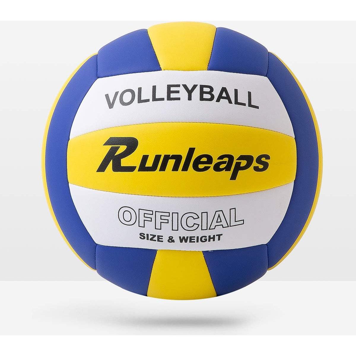 Voleibol Impermeable Runleaps Tamaño 5 Amarillo-Blanco-Azul