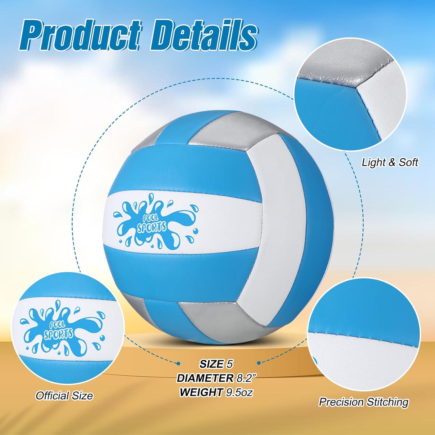 Balones de Voleibol de Agua Jenaai 2 Piezas Tamaño 5 PVC