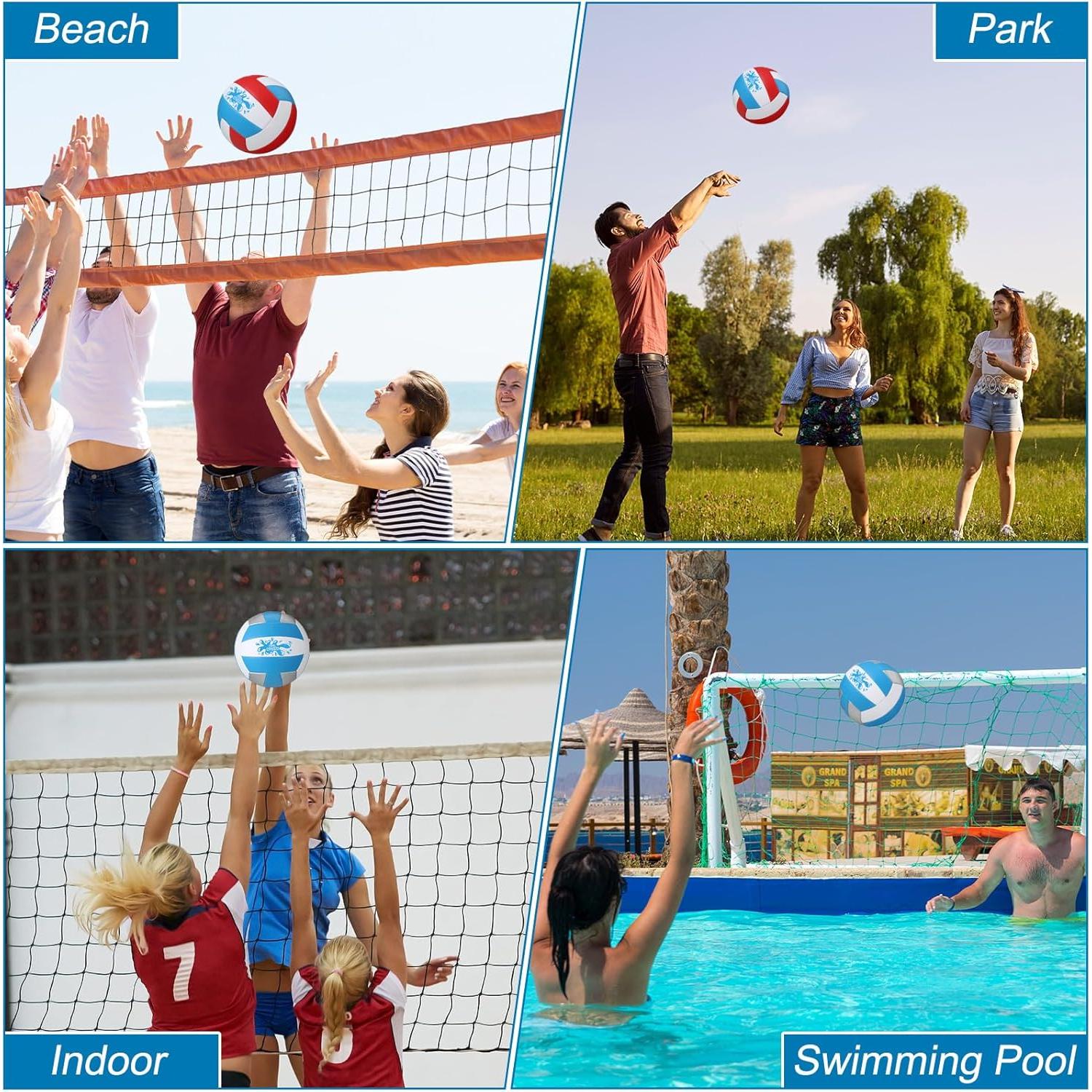 Balones de Voleibol de Agua Jenaai 2 Piezas Tamaño 5 PVC