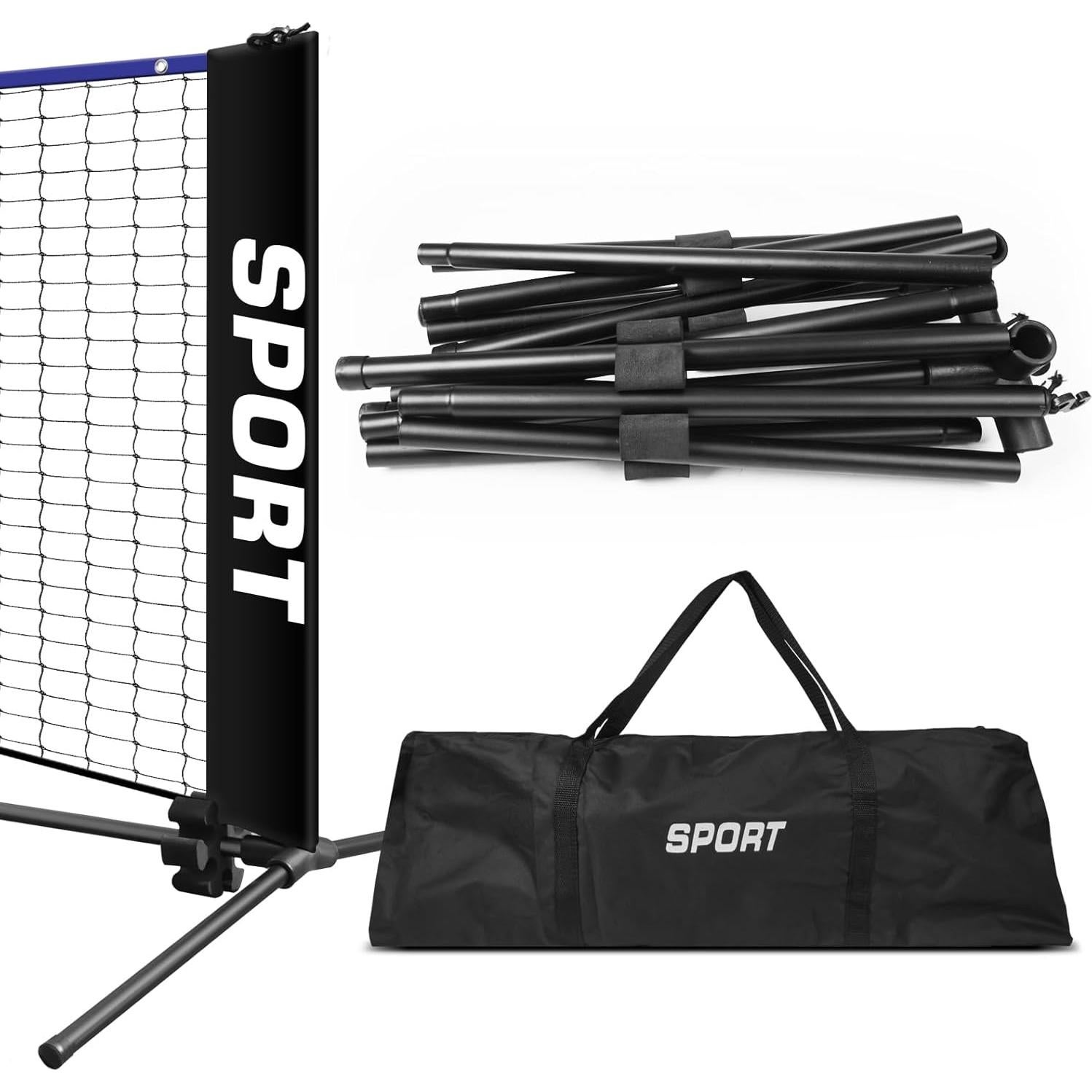 Set de Red Portátil JETOLAKQ para Pickleball y Voleibol