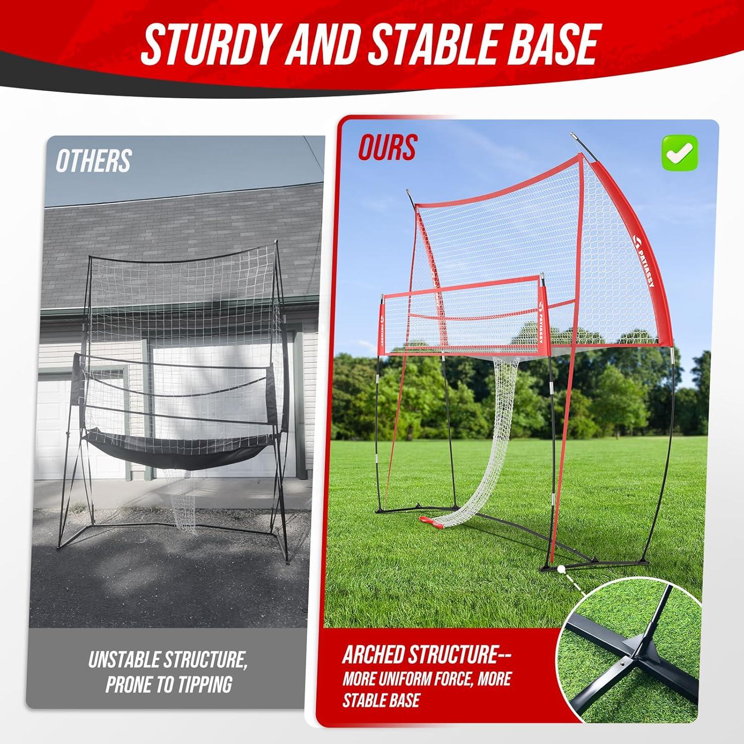 Estación de Red de Voleibol Patiassy 2-en-1 Ajustable 4.27m