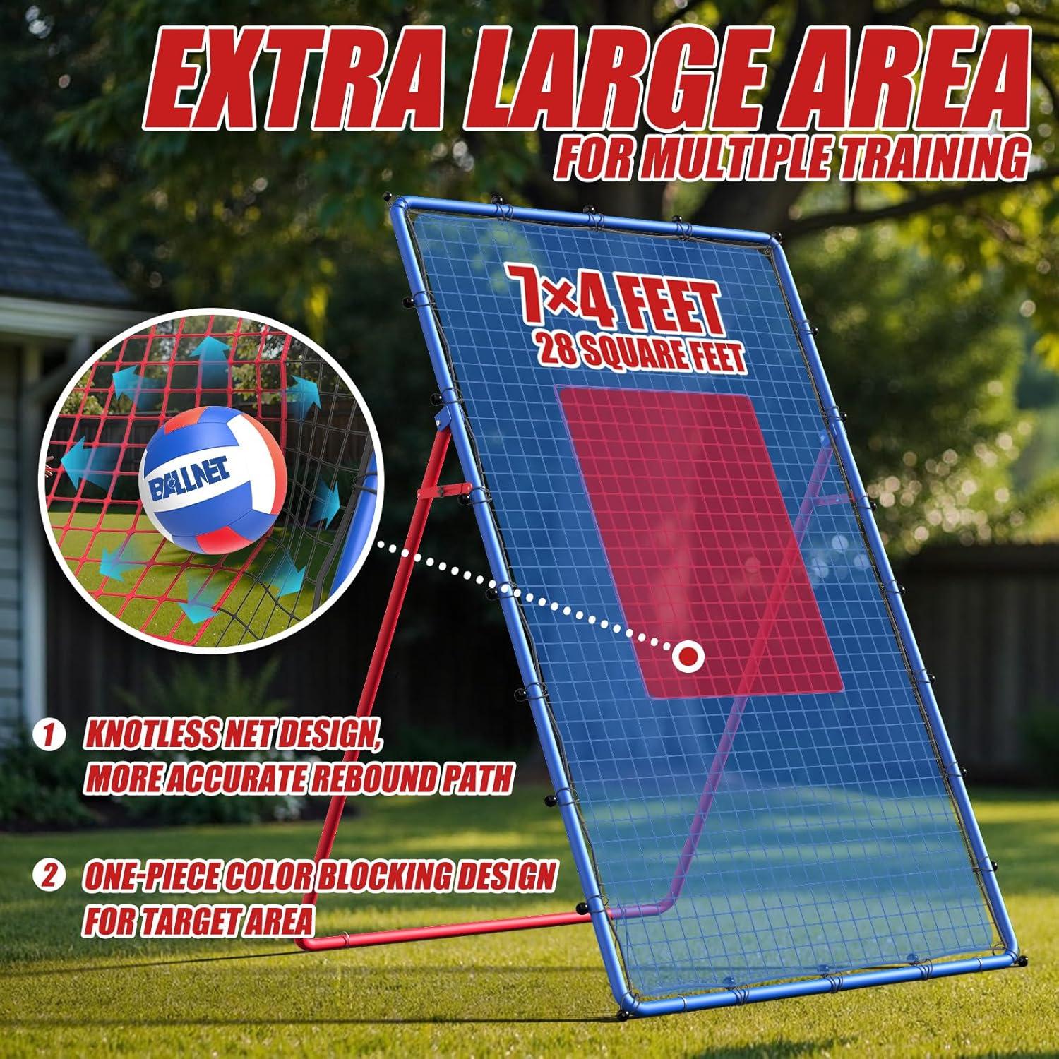 Red de Rebote de Voleibol BALLNET BNT001 2.13x1.22m Ajustable