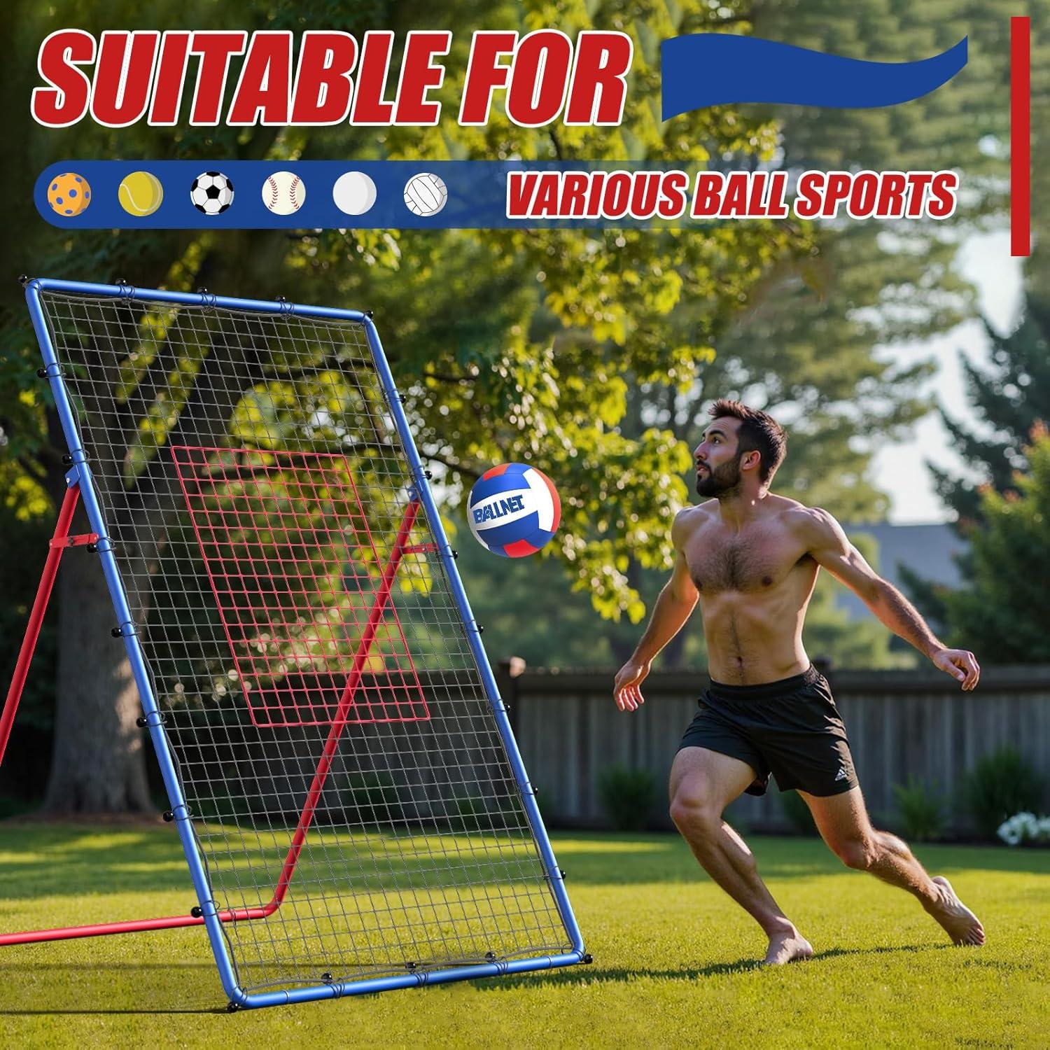 Red de Rebote de Voleibol BALLNET BNT001 2.13x1.22m Ajustable