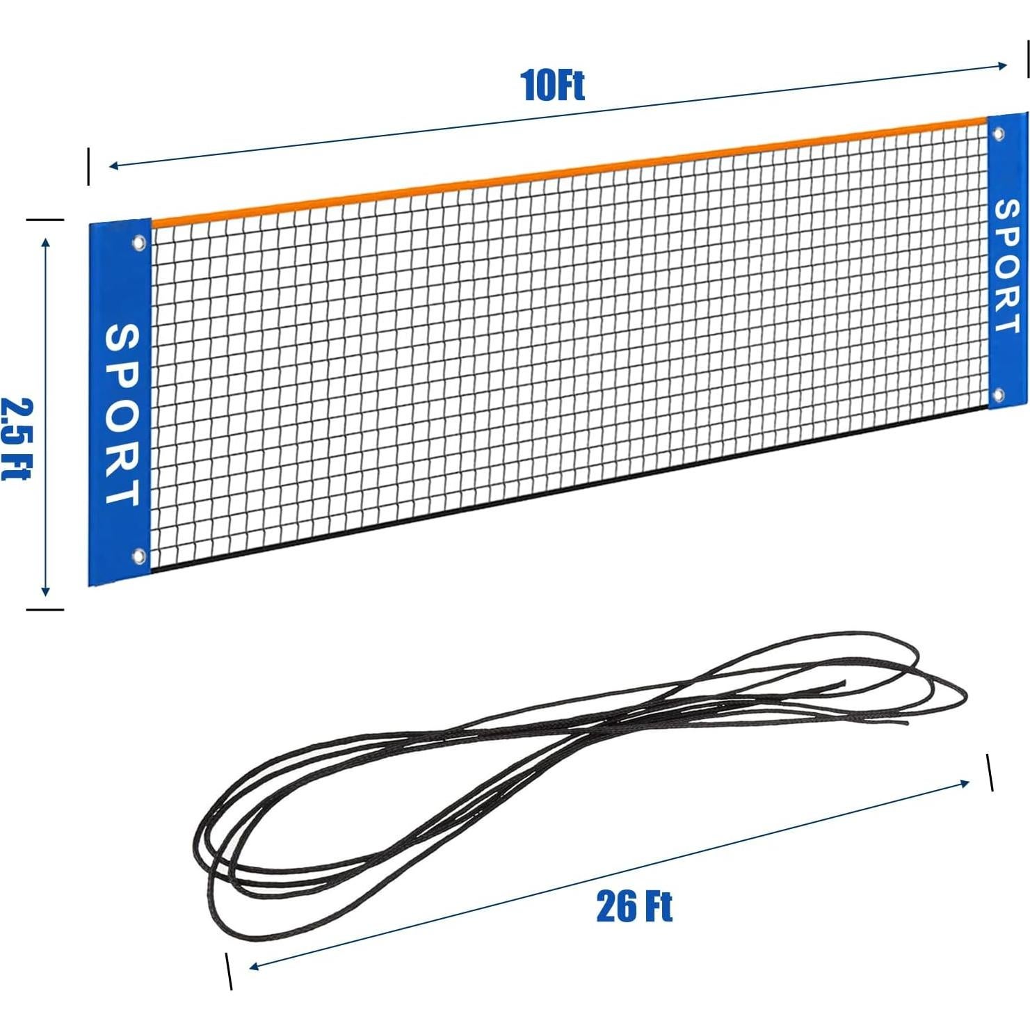 Red de Tenis de Fútbol Mini Portátil Eastgoing 3m Multifuncional