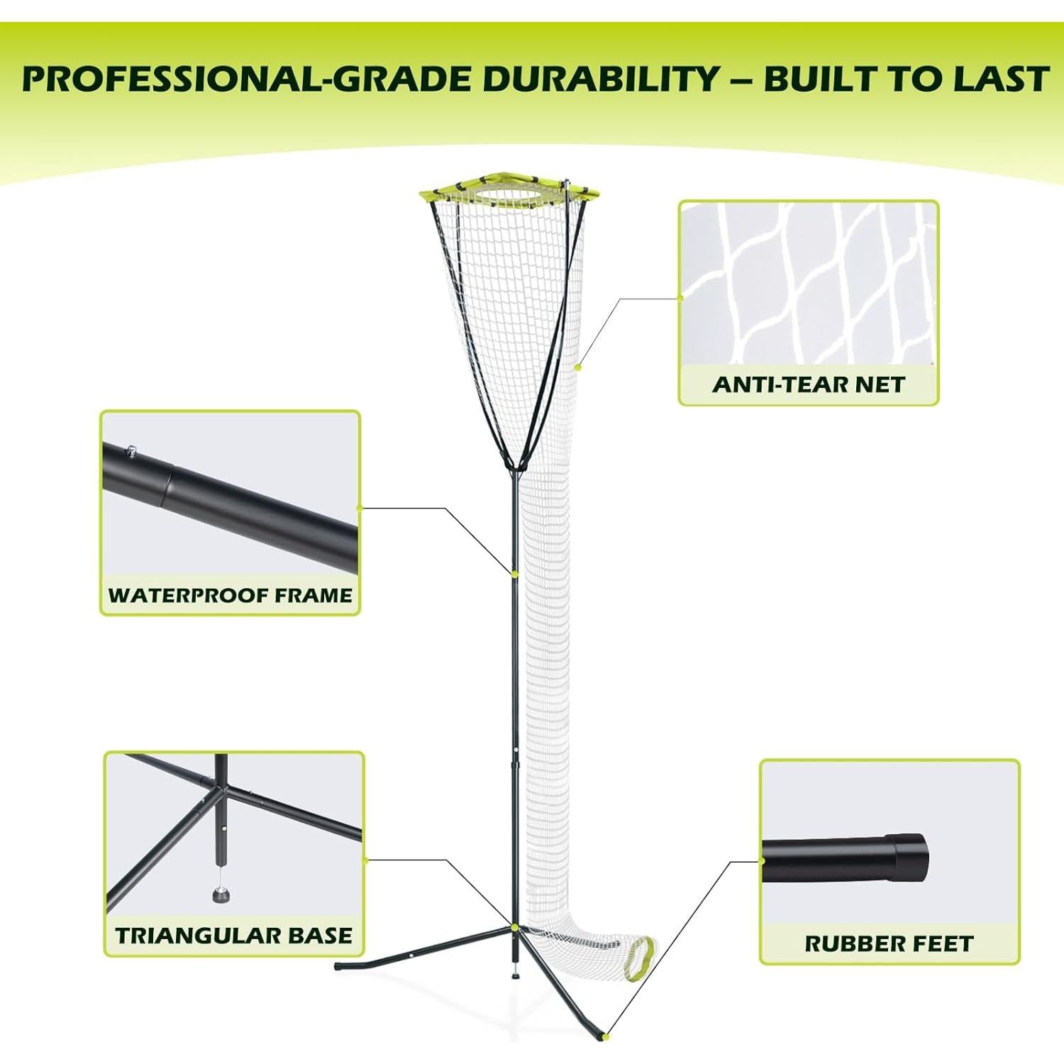 Red de Entrenamiento de Voleibol SPOYNAL Ajustable 2.29-3.20 m