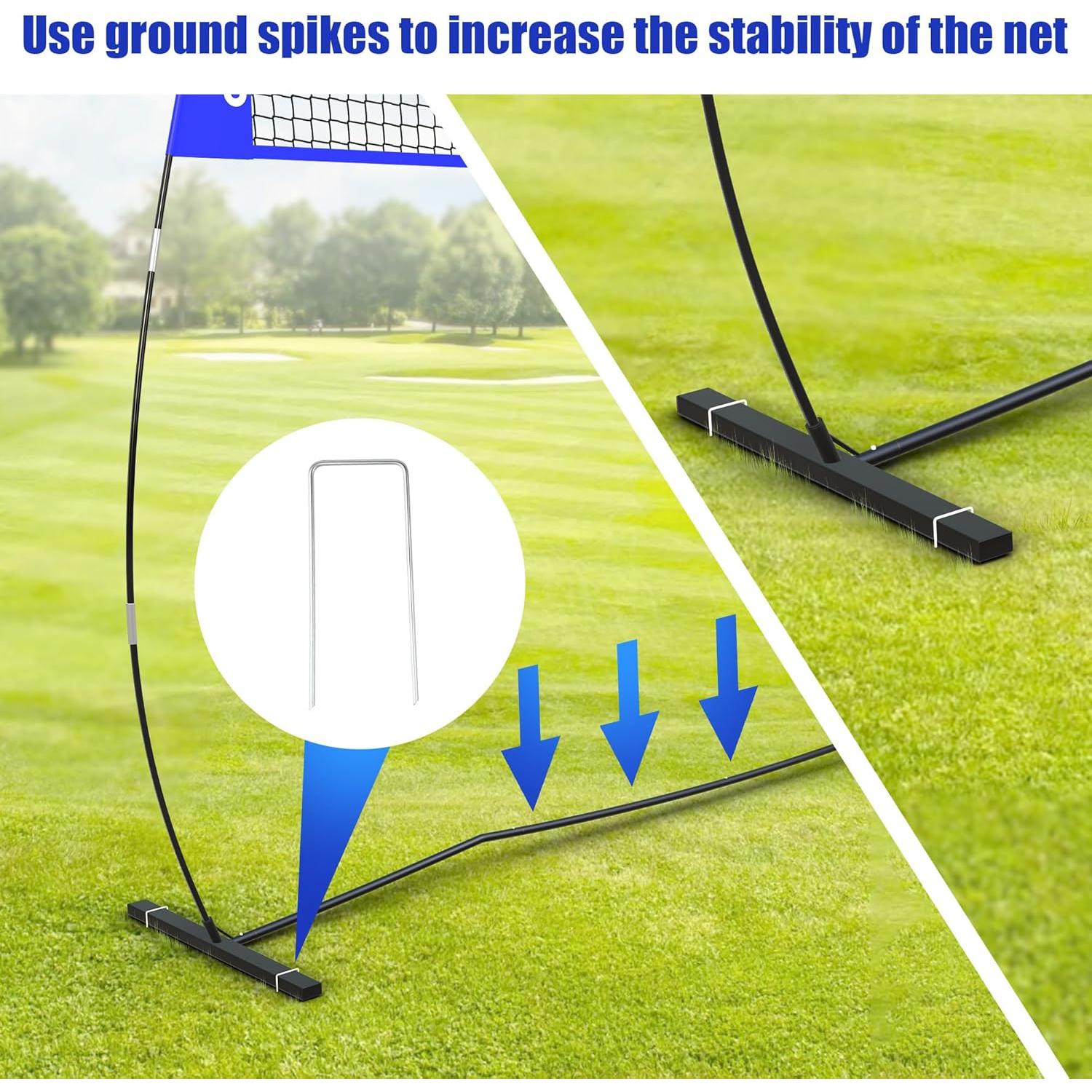 Red de Voleibol PLYOGO 4.27m Ajustable para Patio y Entrenamiento