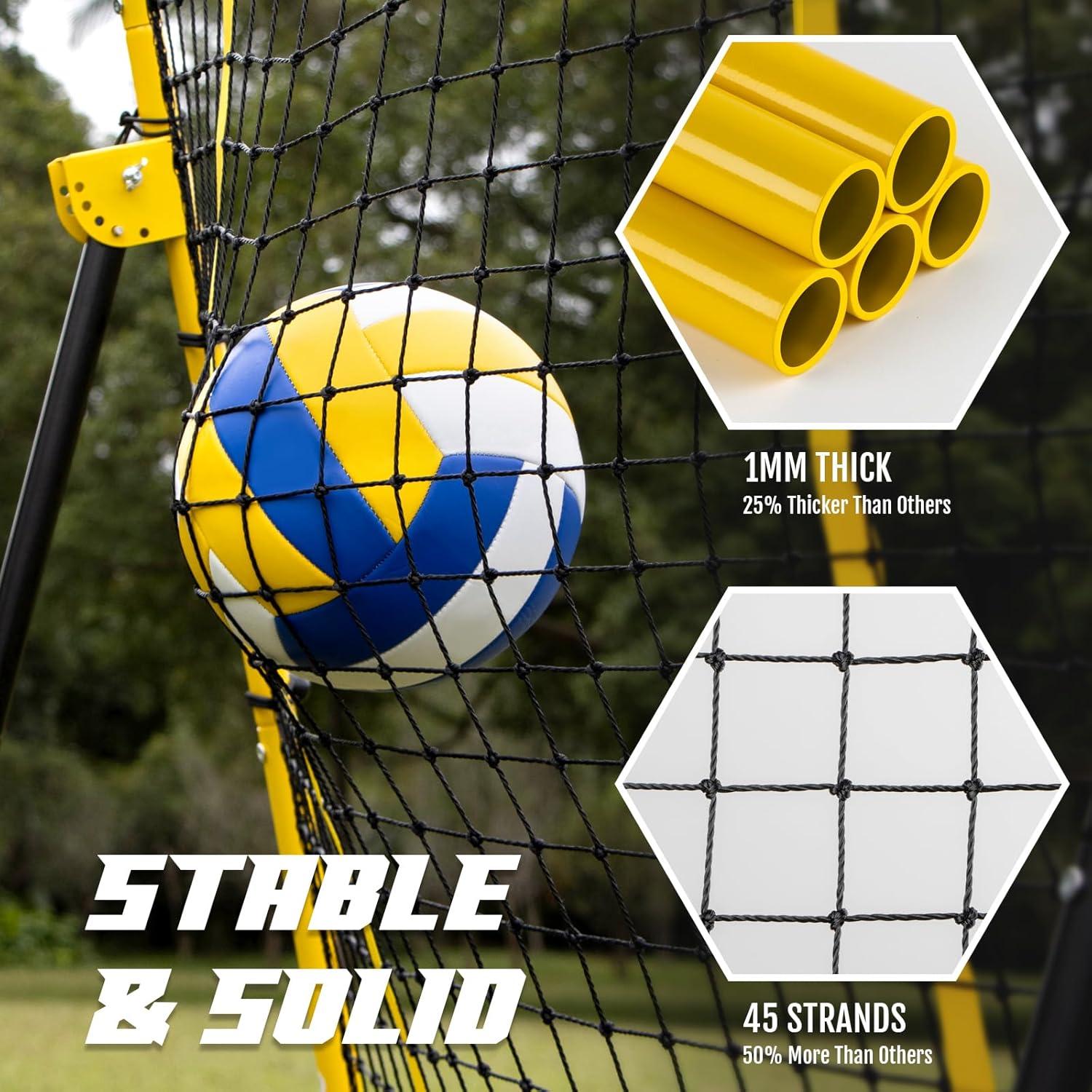 Rebotador de Voleibol Newbyinn 2.13x1.22m Ajustable