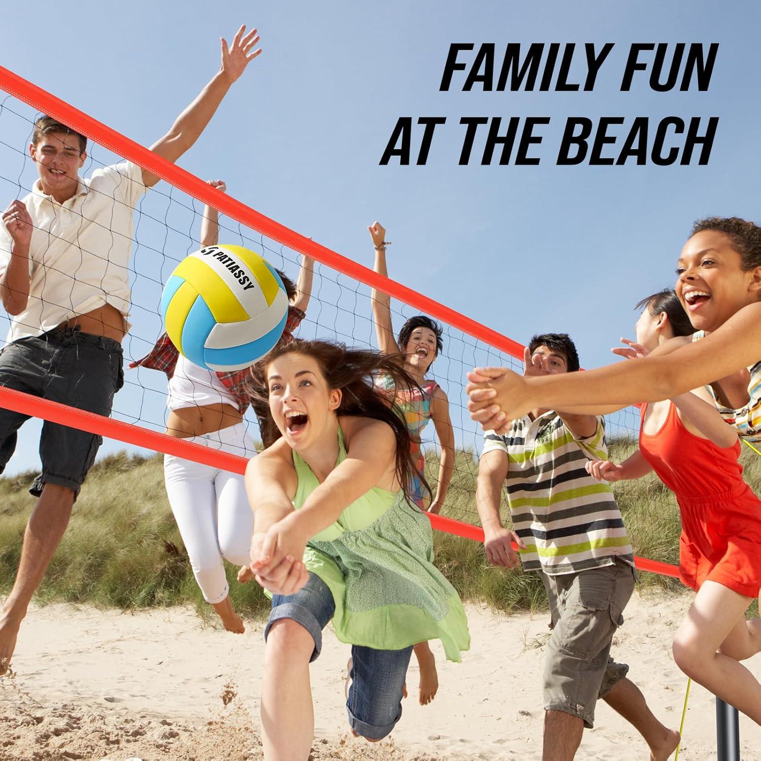 Red de Voleibol Portátil Patiassy con Postes Ajustables 9.75m