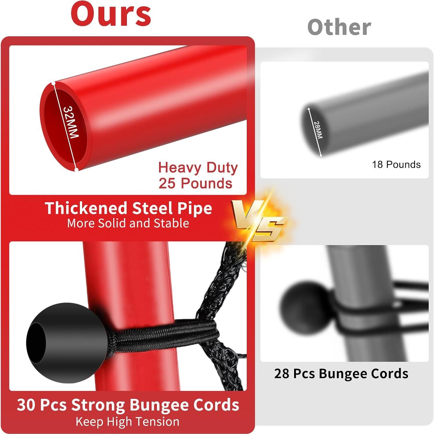 Red de Rebotar Voleibol TomCare 2.13x1.22m Ajustable Portátil