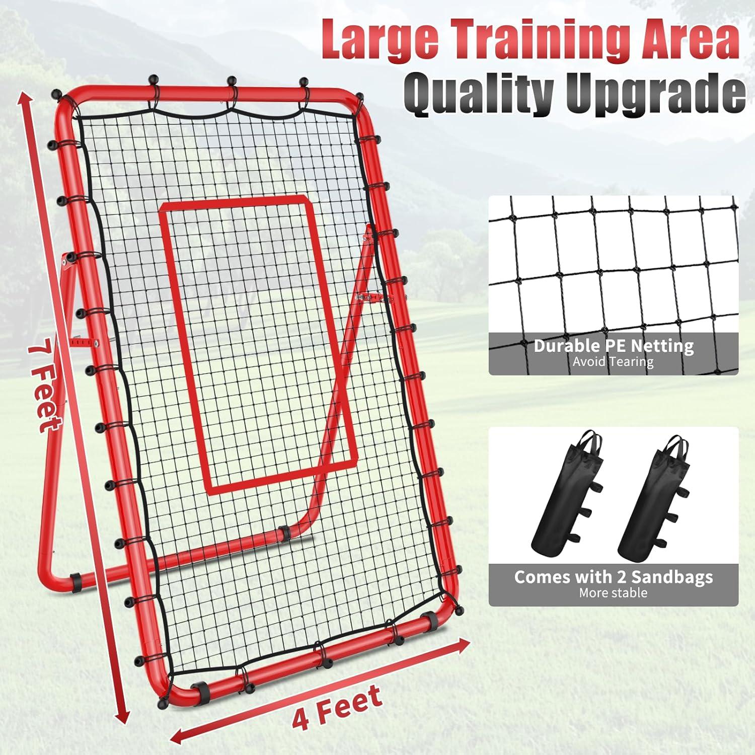 Red de Rebotar Voleibol TomCare 2.13x1.22m Ajustable Portátil