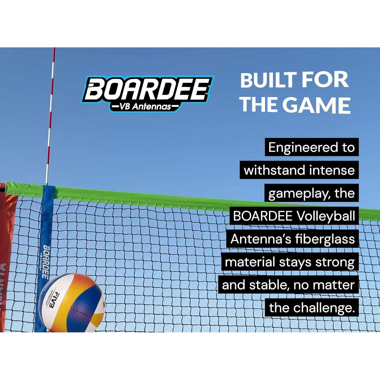 Juego de Antenas de Voleibol Plegables Boardee - 2 Mangas Tarpaulin