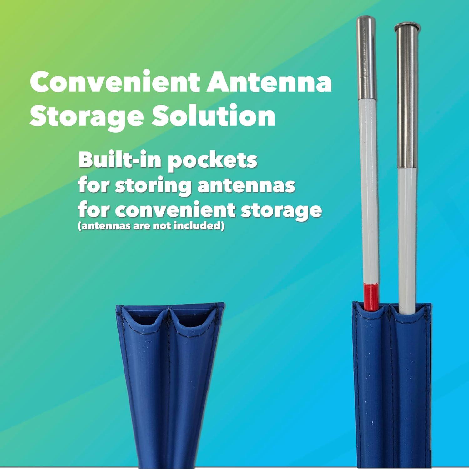 Juego de Antenas de Voleibol Plegables Boardee - 2 Mangas Tarpaulin