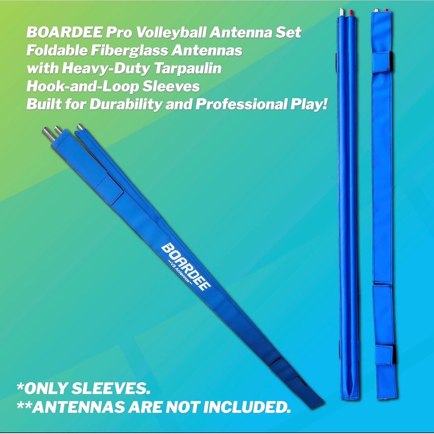 Juego de Antenas de Voleibol Plegables Boardee - 2 Mangas Tarpaulin