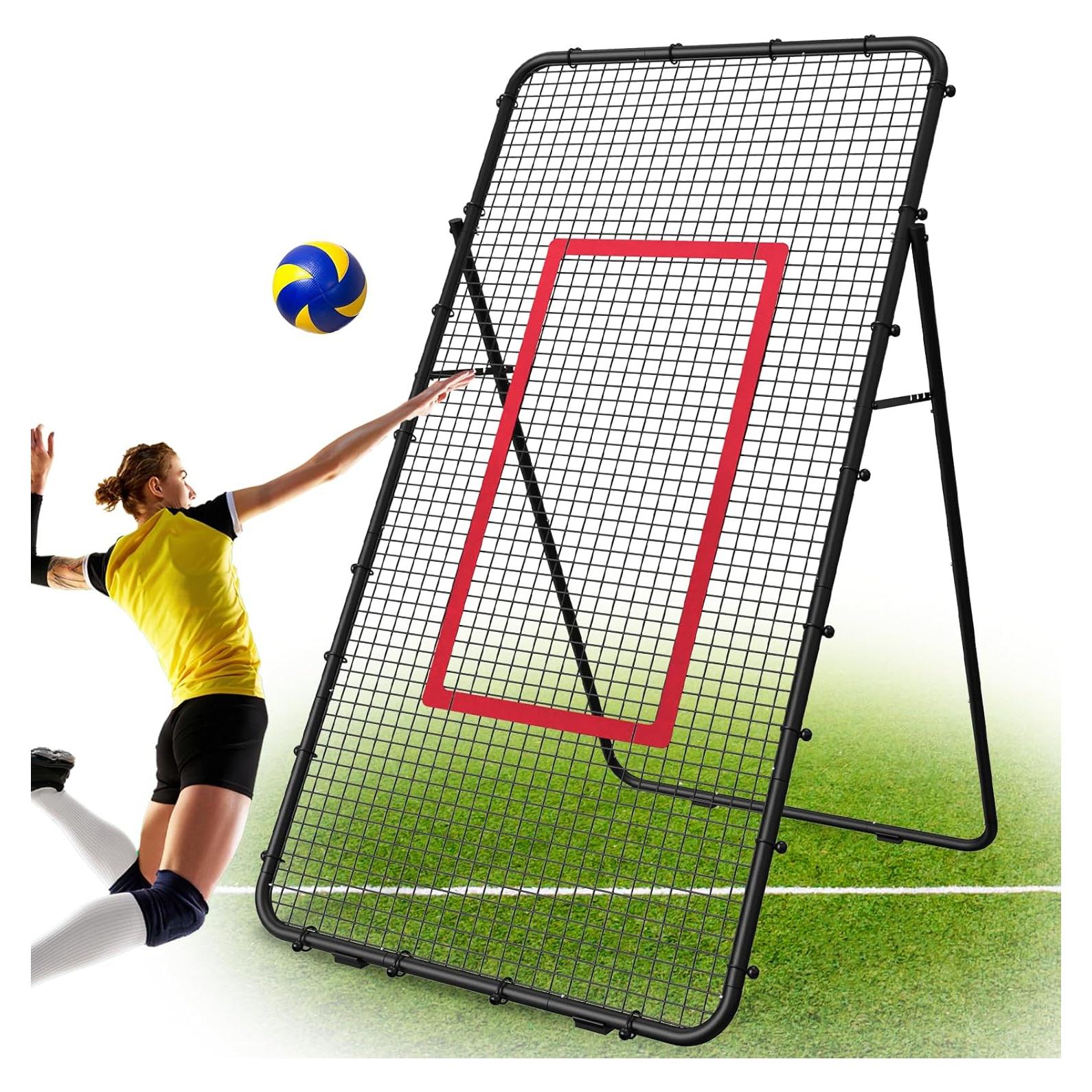 Red de Rebote de Voleibol Nandae DL4129-B1 Ajustable 2.13x1.22m