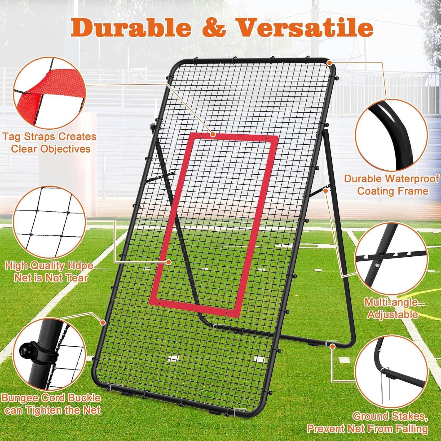 Red de Rebote de Voleibol Nandae DL4129-B1 Ajustable 2.13x1.22m