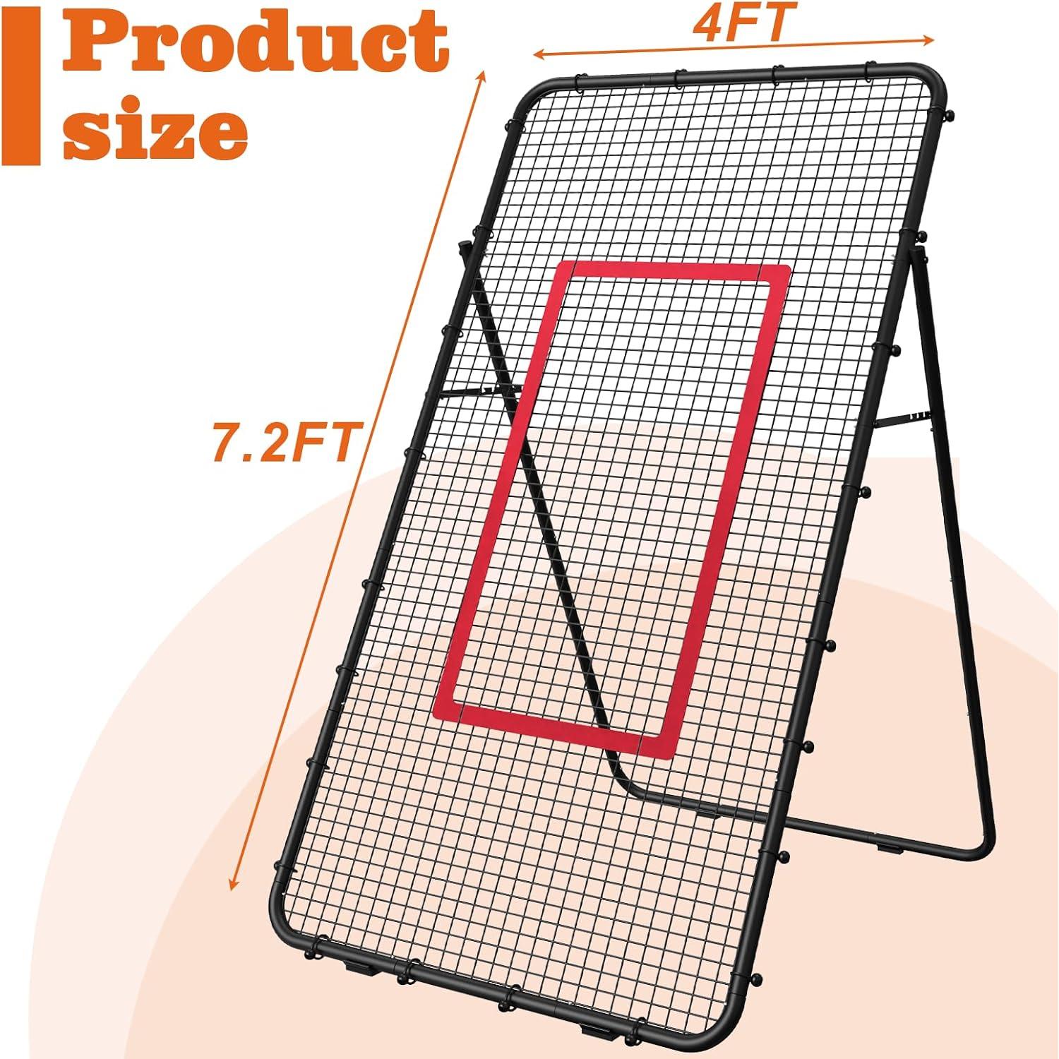 Red de Rebote de Voleibol Nandae DL4129-B1 Ajustable 2.13x1.22m