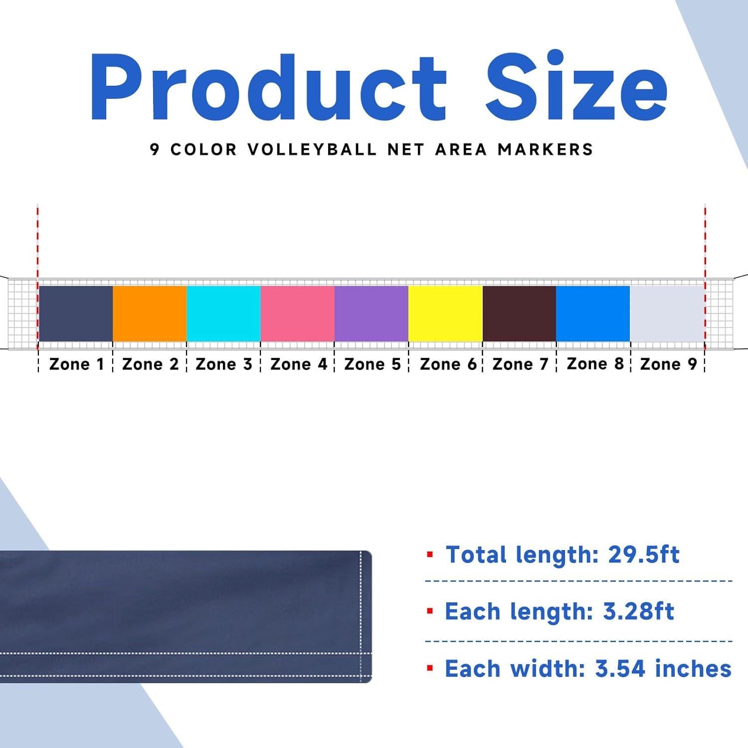 Red de Voleibol Portátil Libima 9m para Entrenamiento