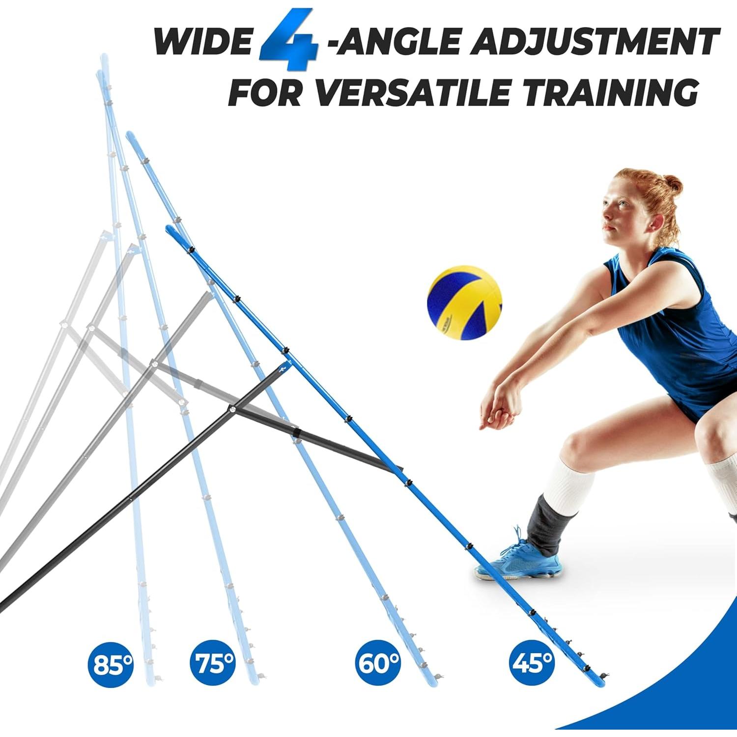 Red Rebotadora de Voleibol JOLORLY Ajustable 2-en-1 2.13x1.22 m