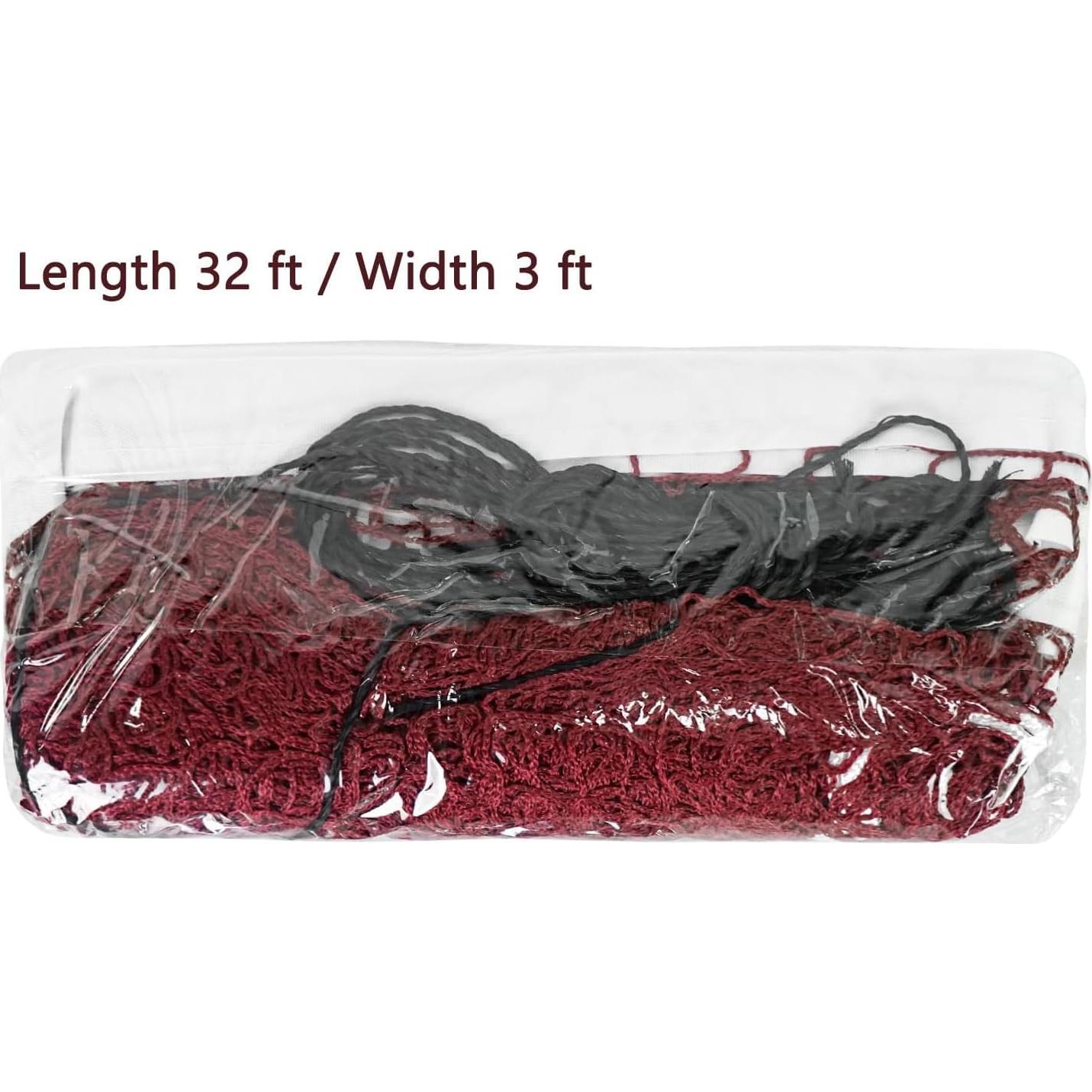 Red de Voleibol Portátil Aoneky 9.75m x 0.91m Recreativa