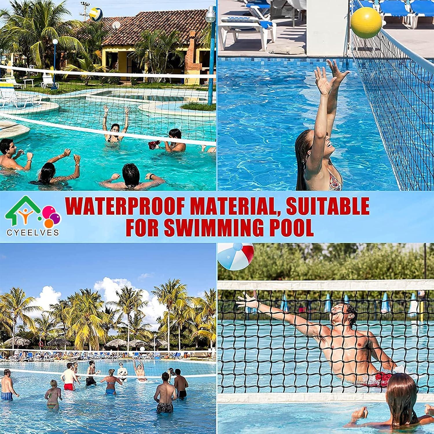 Red de Voleibol Portátil Cyeelves 9.75x0.91m Alta Resistencia