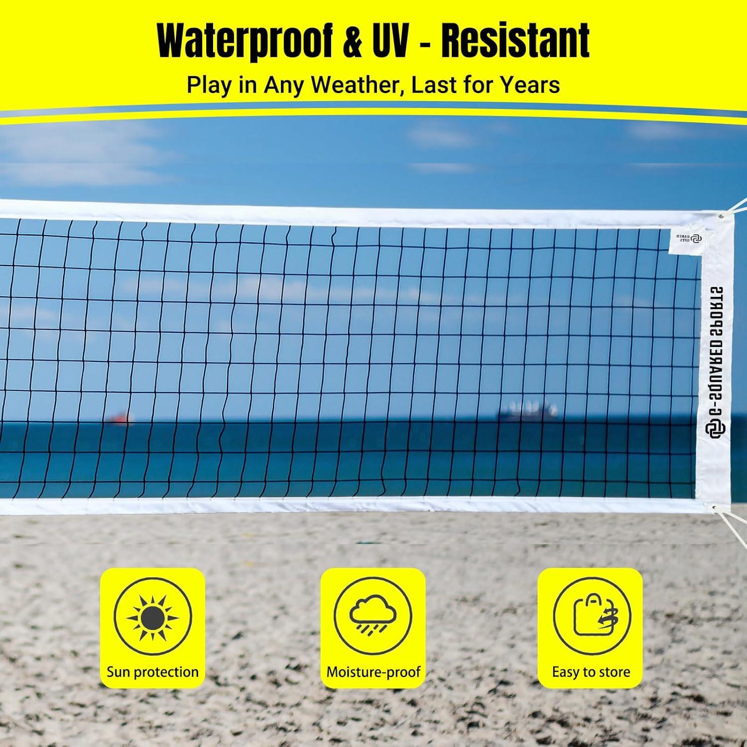 Red de Voleibol Profesional G-SQAURED 9.75x0.91m Multiuso