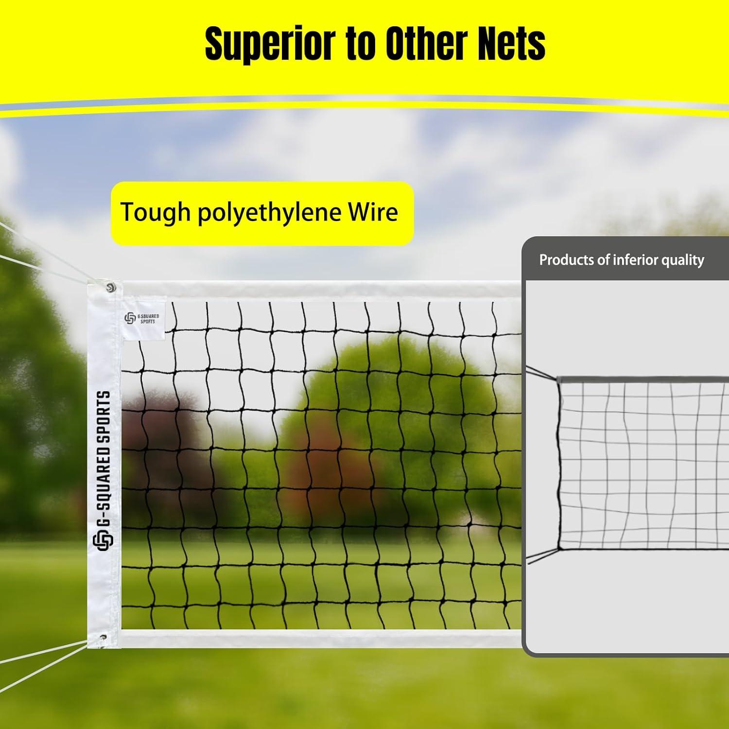 Red de Voleibol Profesional G-SQAURED 9.75x0.91m Multiuso