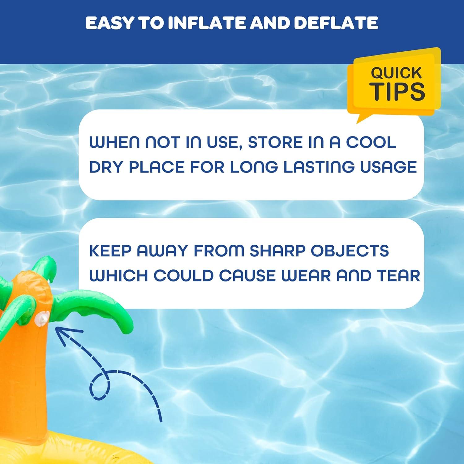 Red de Voleibol Inflable SCS Direct 3.66 m con Pelota y Cuerdas