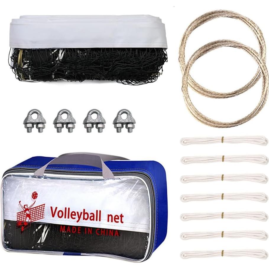 Paquete de 2 Redes de Voleibol ALALAL 9.75x0.91m para Exterior