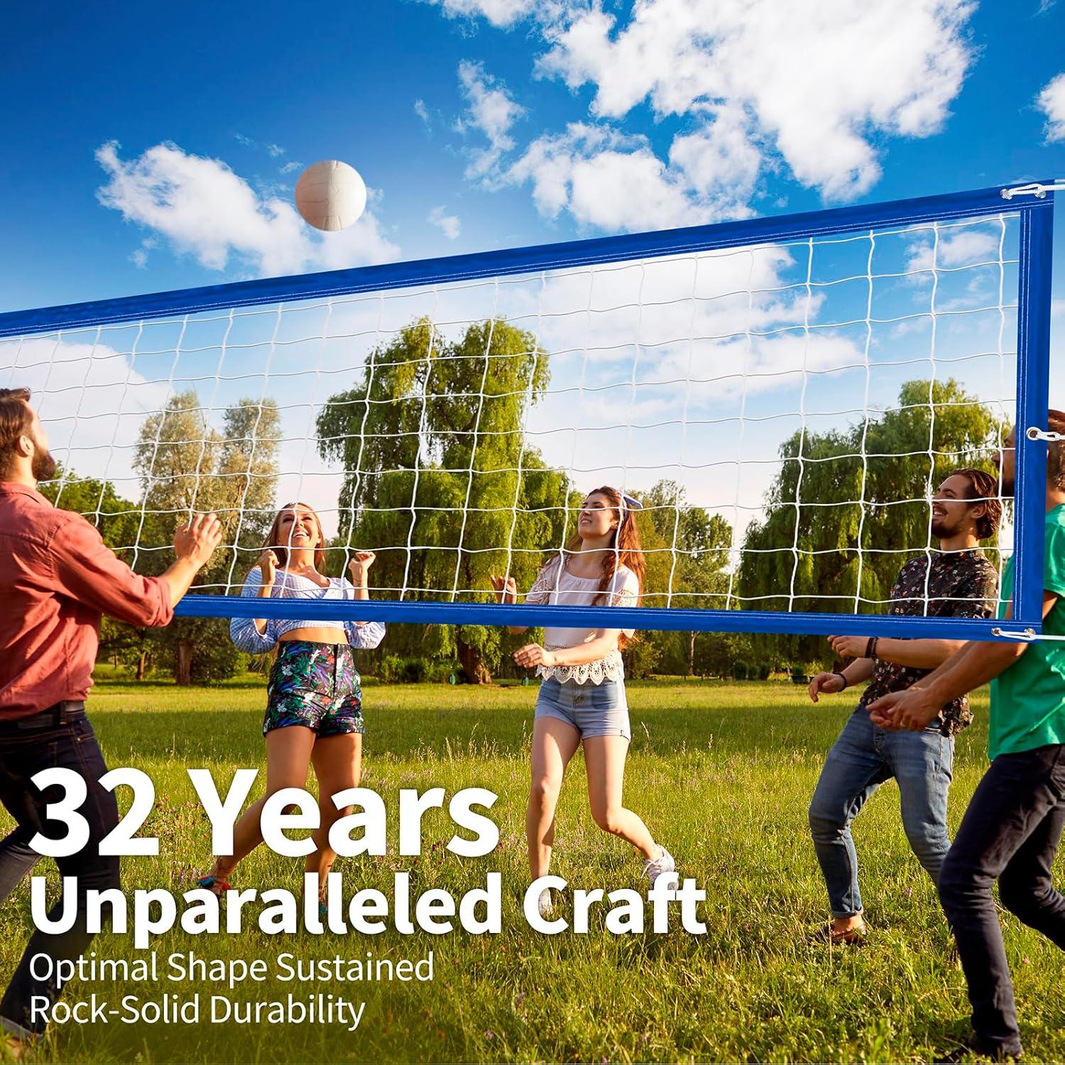 Red de Voleibol YUXUXU Profesional Exterior 9.75x0.91m Alta Resistencia