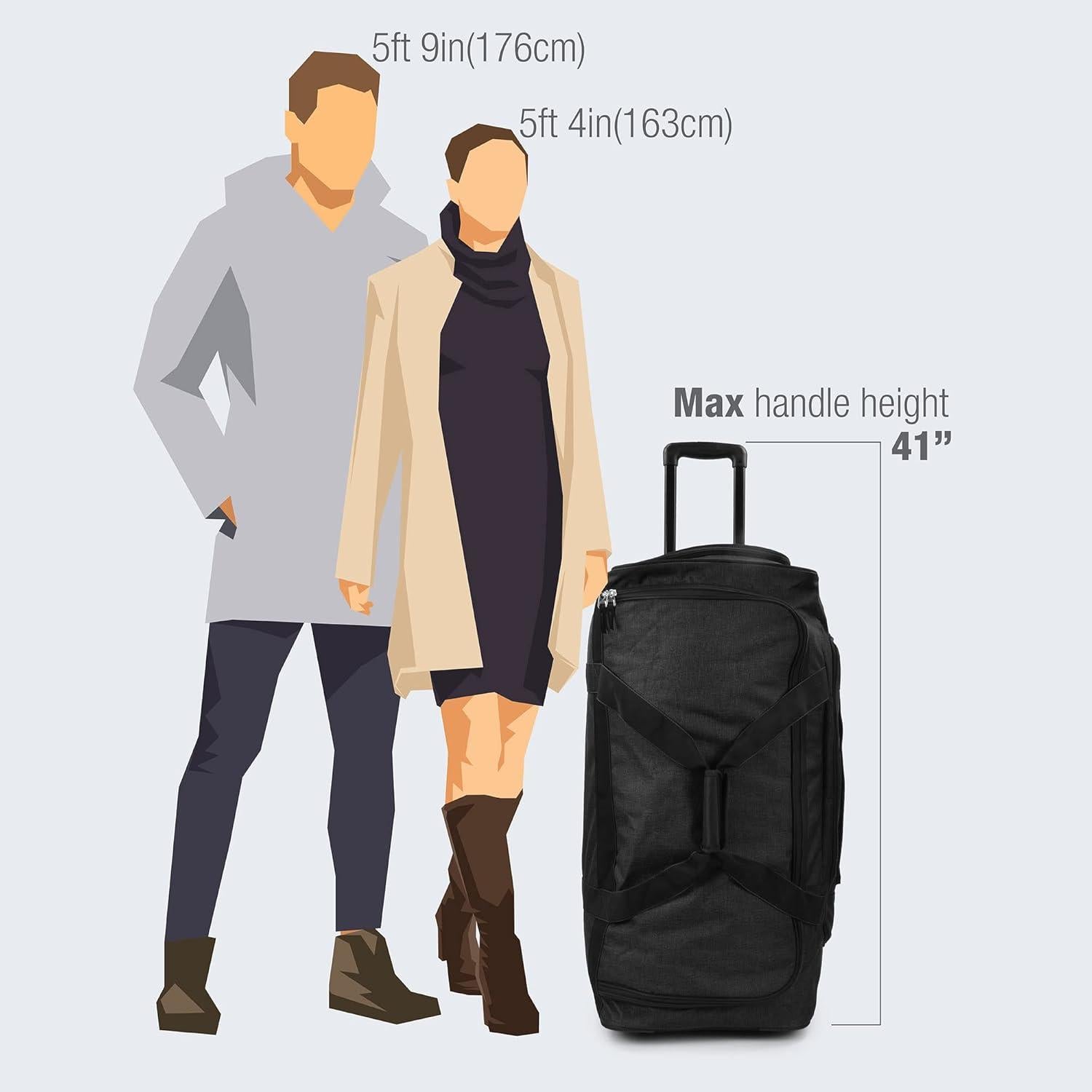 Bolsa Duffel Rodante Pacific Gear 76 cm Resistente