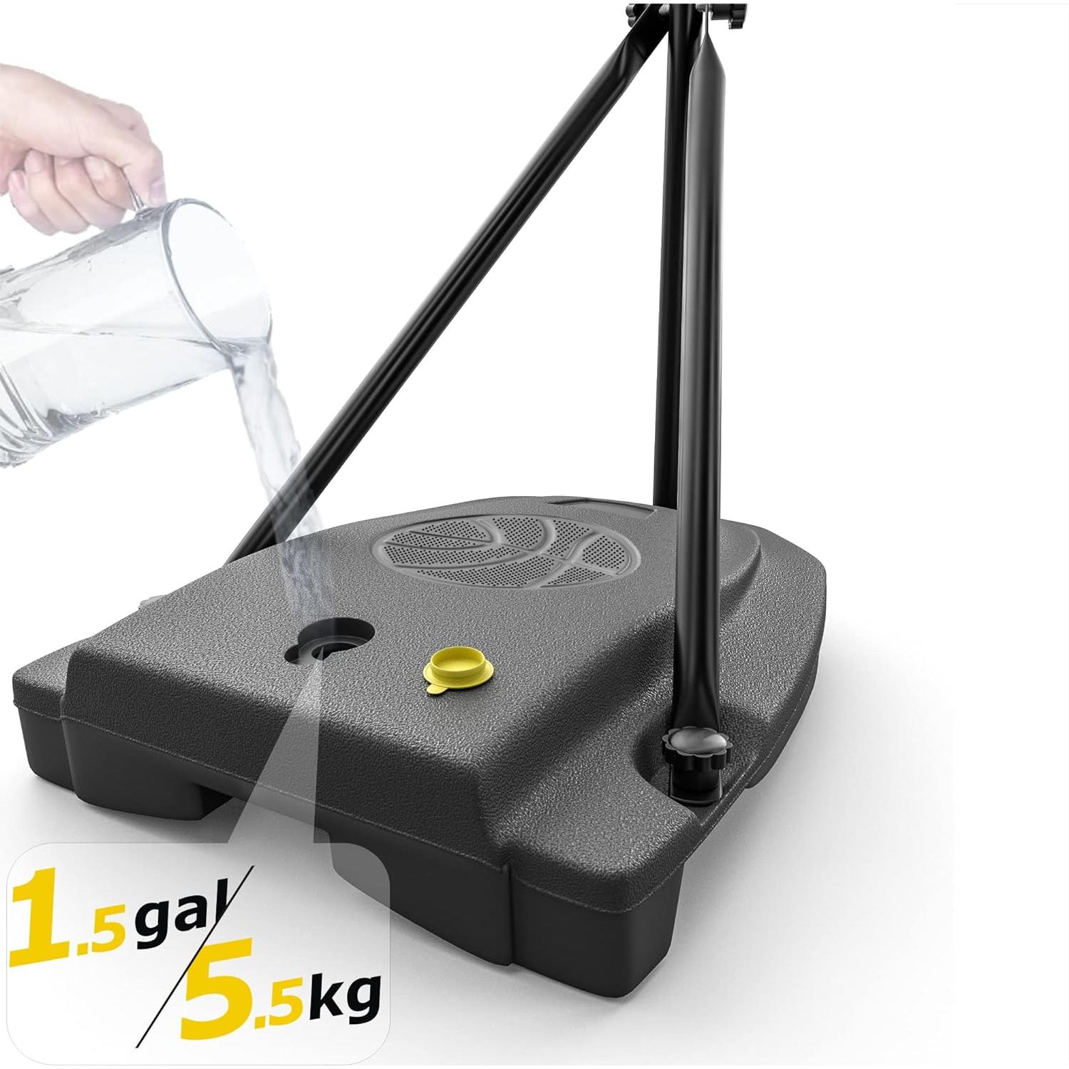 Aro de Baloncesto Portátil Ajustable HAHAKEE para Niños 1-8 Años