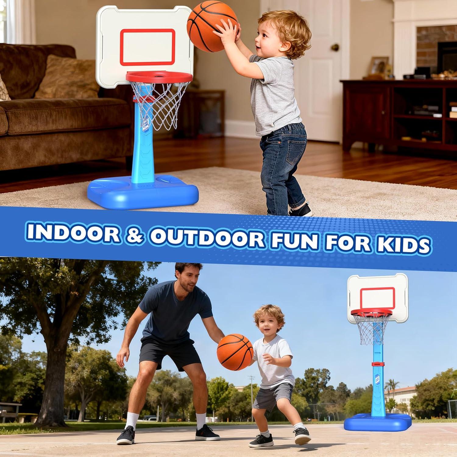 Aro de Baloncesto Ajustable ShyLizard para Niños 1-4 Años