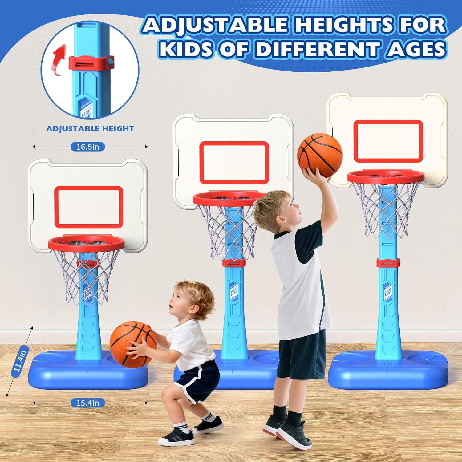 Aro de Baloncesto Ajustable ShyLizard para Niños 1-4 Años