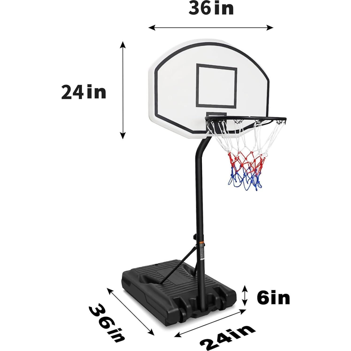 Aro de Baloncesto para Piscina Genérico Ajustable 0.94-1.43m