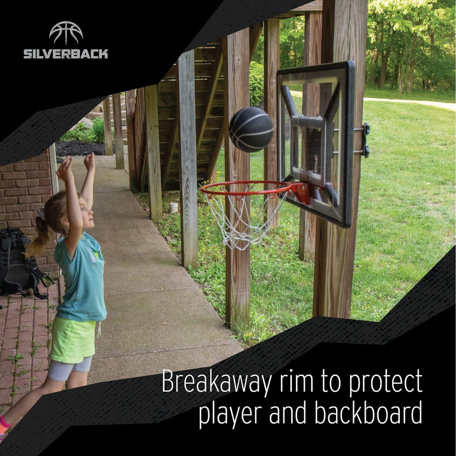 Aro de Baloncesto Junior Silverback 83.82x59.69cm Negro