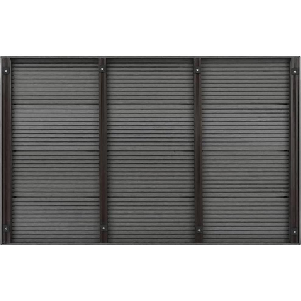 Elemento de Piso WPC vidaXL 101x63cm Antideslizante Gris