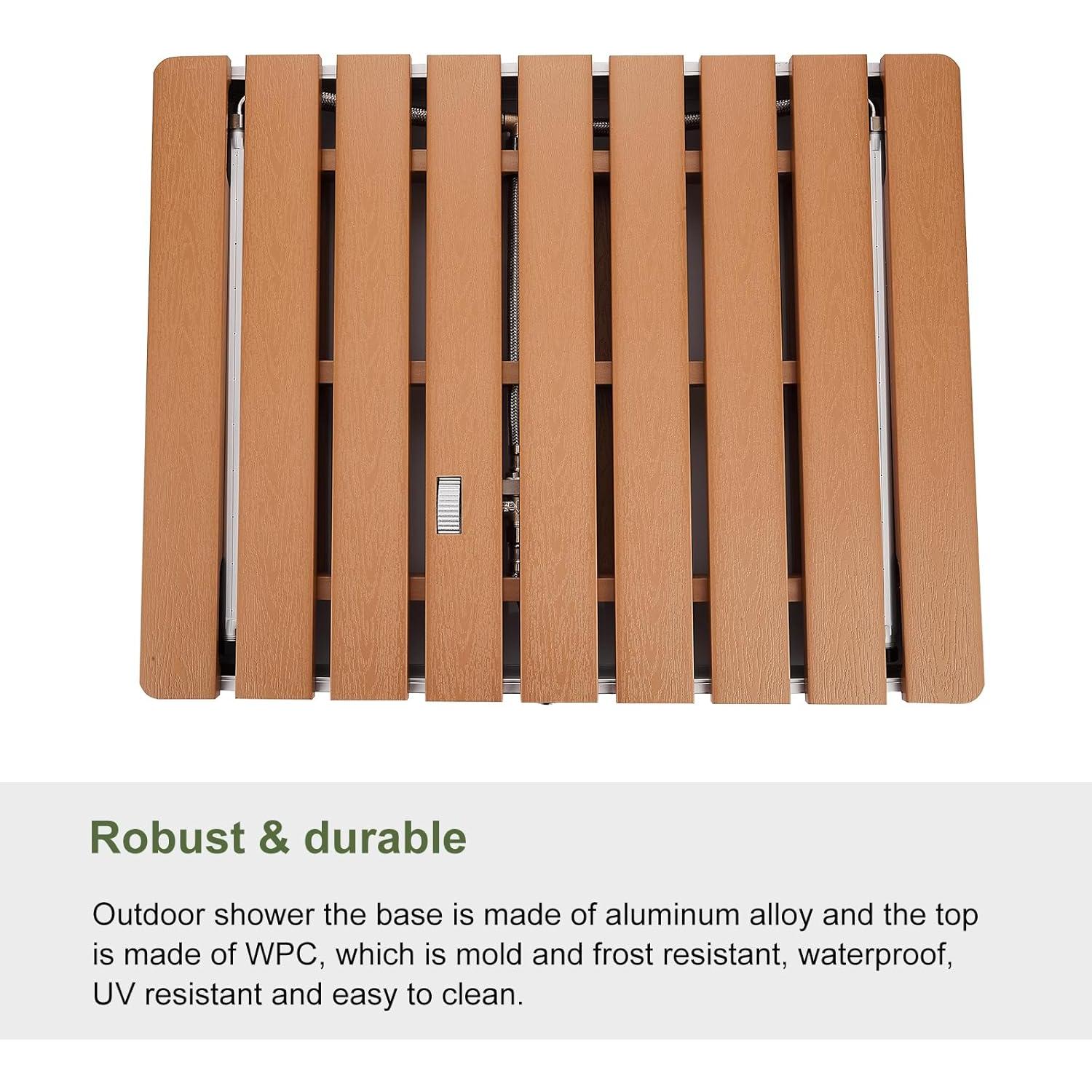 Ducha Exterior Portátil Bsteciar con Altura Ajustable 299 cm